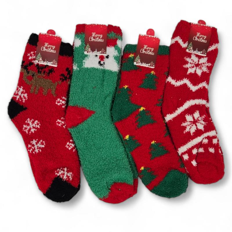 Time To Cuddle Up Cozy Christmas Socks