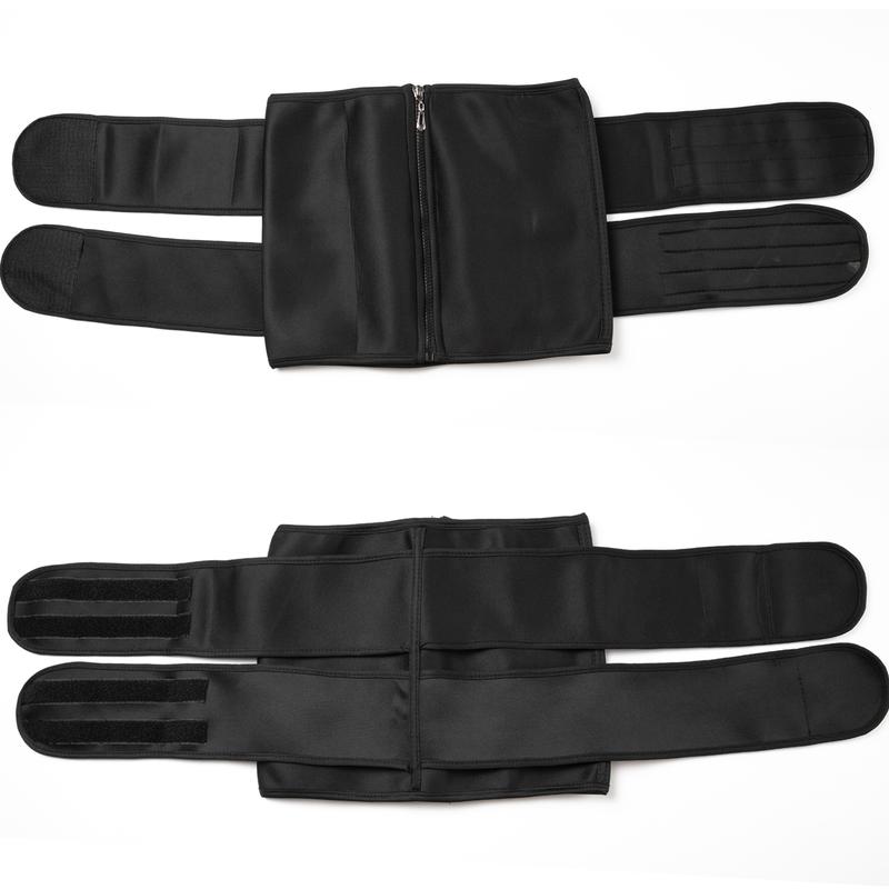Women Sports Zipper Front Adjustable Waist Trainer Cincher Corset Belt Tummy Control Body Shaper, Fajas Para Mujer, Neoprene Sauna Workout Exercise Fitness Yoga Running Gym Shapewear Belt, Women Sportswear Fabric Polyester