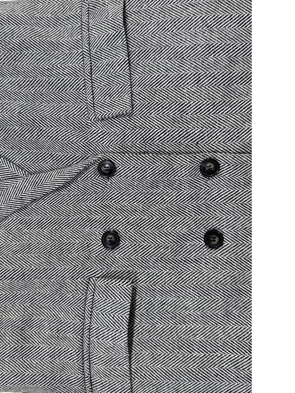 Women's Patchwork Double Button Lapel Neckline Coat, Casual Long Sleeve Outerwear for Fall & Winter, Ladies Clothes for Daily Wear, Winter Clothes Women, Coats for Women