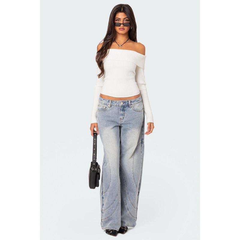 Lauren Knit Fold Over Top