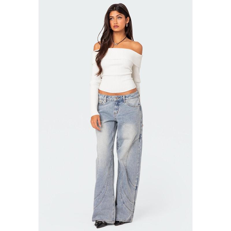 Lauren Knit Fold Over Top