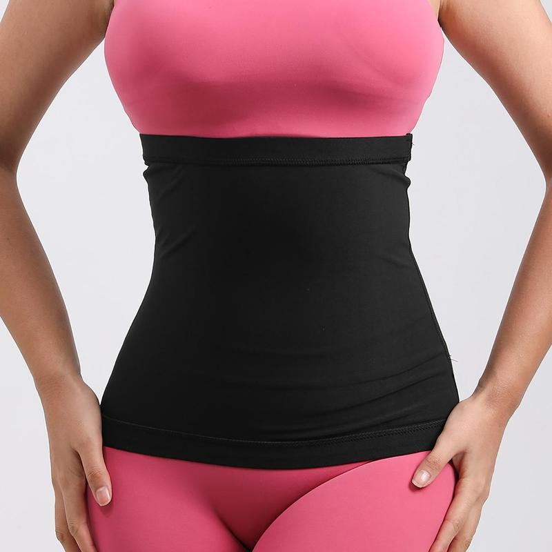 Women's Solid Color Sauna Waist Trainer, Tummy Control Sauna Waist Cincher, Waist Trainer for Women, Sports Waist Support for Yoga Gym Workout