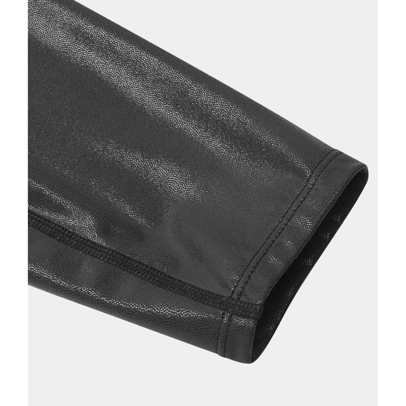 Halara Softlyzero Faux Leather Crossover Back Pocket Foil Print Stretchy Casual Faux Leather Leggings