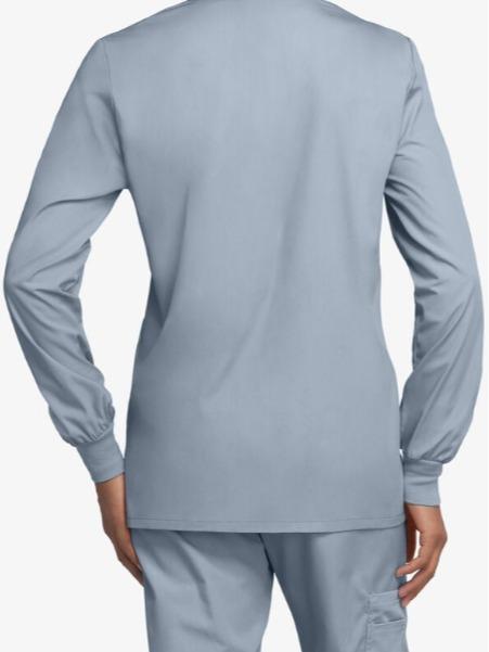 Cherokee Uniform Clothing Workwear Women's 3-Pocket Snap Front Scrub Jacket