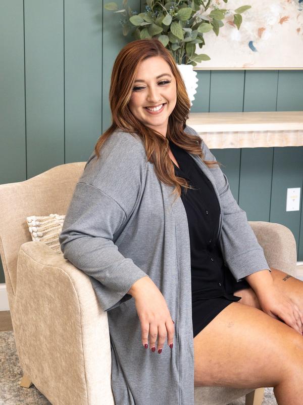 Dreamy Rib Midi Robe by DD Design | S - 3XL