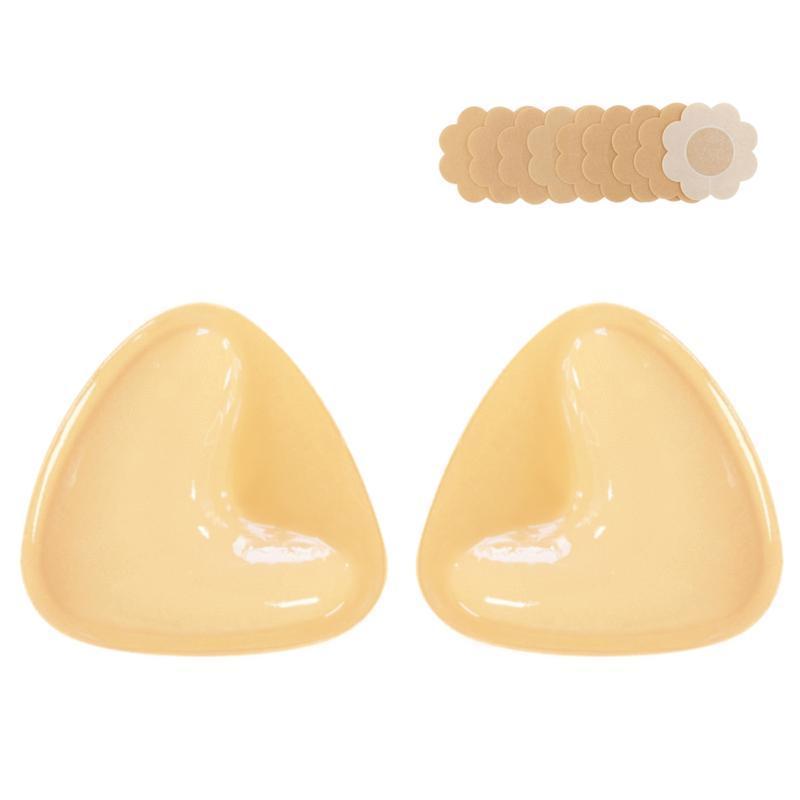 KISWON 2024 Newest Double-Sided Sticky BraInserts Adhesive Bra Pads Push up BreastEnhancers Pads Reusable Padded Uitra LiftInserts