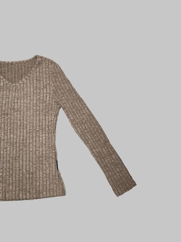 Women's Plain V Neck Sweater, Casual Solid Long Sleeve Knit Top for Fall & Winter, Women's Knitwear for Daily Wear