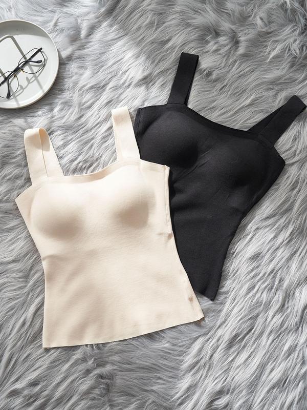 Women's Solid Wireless Bralette, Soft Comfy Breathable Bralette for Daily Wear, Women's Lingerie for All Seasons
