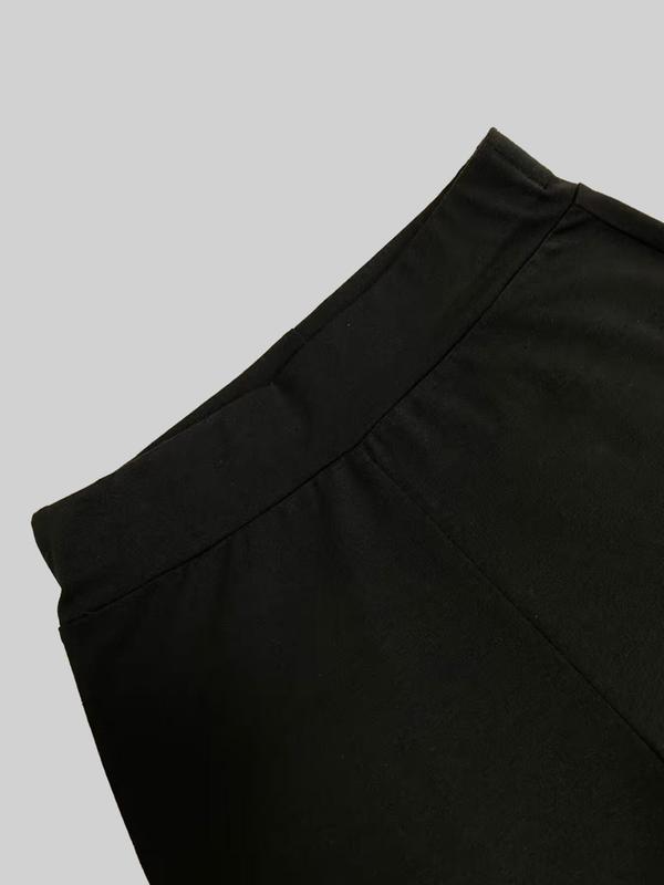 Women's Solid Color Skinny Pants, Casual Comfy Leggings for Daily Wear, Ladies Bottoms for All Seasons