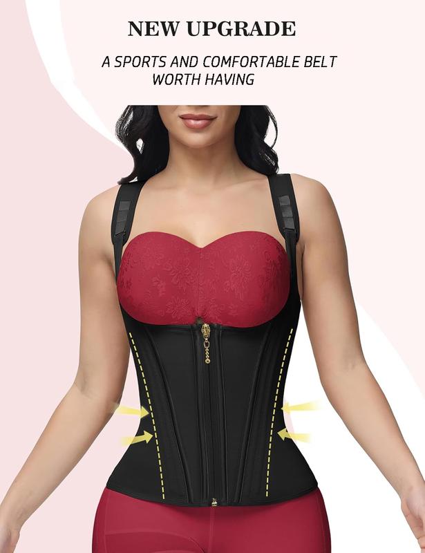 WISHSER Women Girdles Comfortable Underwear Belt Shapewear Colombia Bodysuit with Shoulder Strap