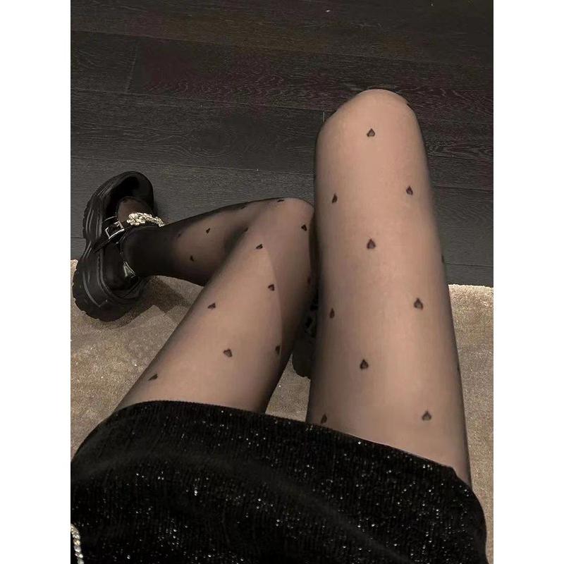 Warm Tights For Women Winter Fleece Leggings Thermal Stockings Woman Insulated Printed Pantyhose Skin Effect Sock Pants