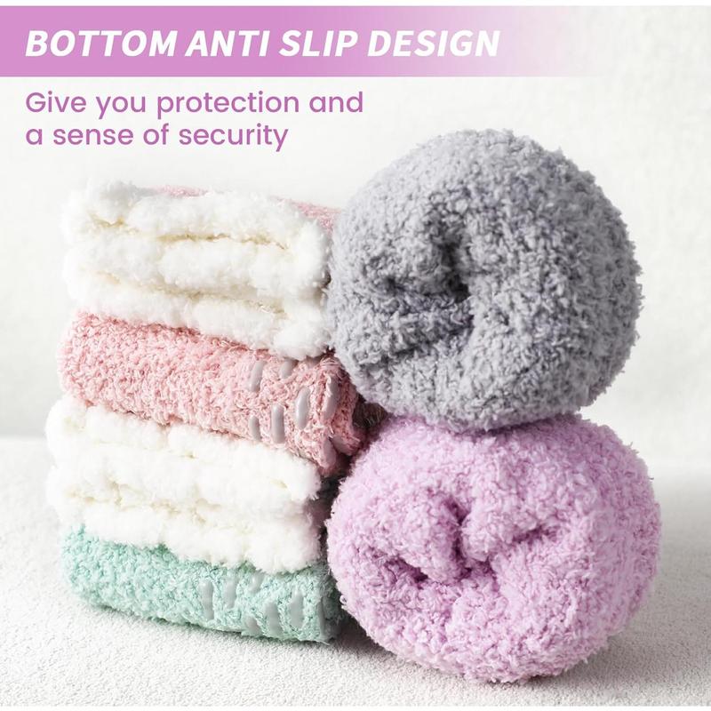 Fuzzy Socks for Women - Non Slip Socks Women, Slipper Socks  Socks with Grips for Women, Warm Fluffy Socks