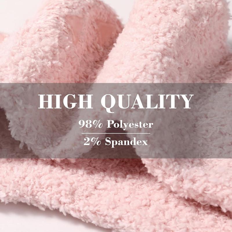 Fuzzy Socks for Women - Non Slip Socks Women, Slipper Socks  Socks with Grips for Women, Warm Fluffy Socks