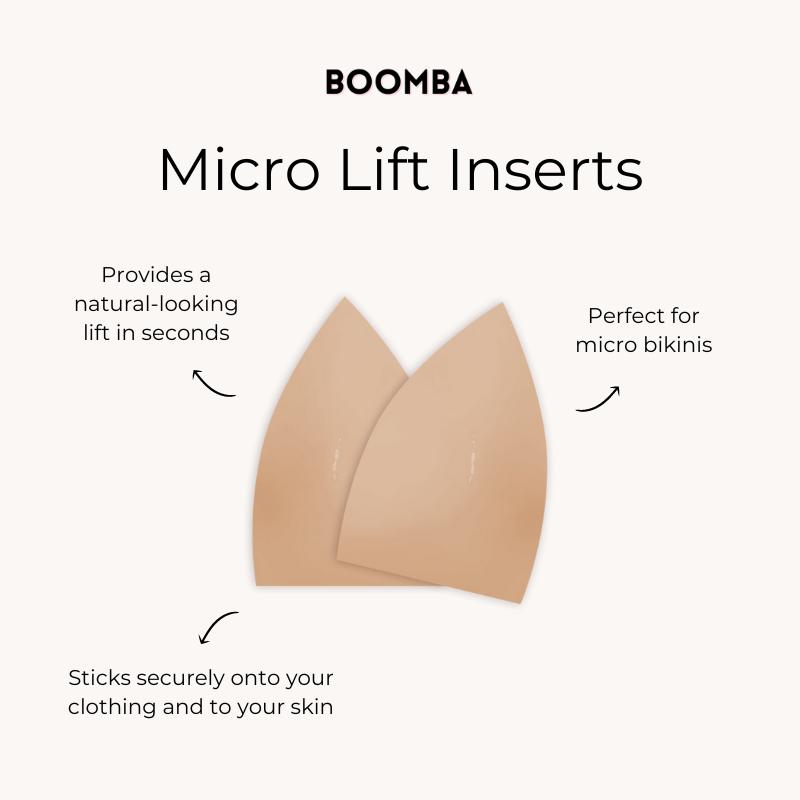BOOMBA Micro Lift Adhesive Inserts - Patented Sticky Inserts