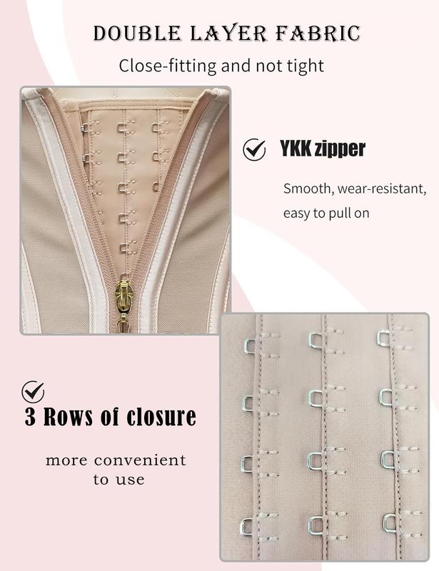 WISHSER Women Girdles Comfortable Underwear Belt Shapewear Colombia Bodysuit with Shoulder Strap