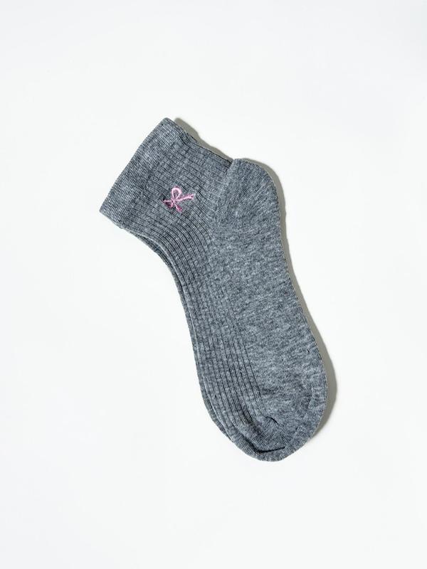 Women's Bow Print Crew Socks, Casual Comfy Breathable Socks for Daily Wear, Ladies Socks for All Seasons